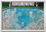 Kelly O'Connor; Plunge Pool (Coping), 2022; mixed media collage; 27 x 39 inches